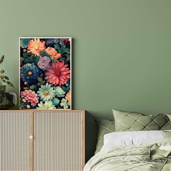 Bomclap Blomster Diamantkonst - Nybörjare & Väggdekoration, 30x40 cm