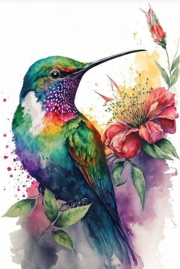 Bomclap Kolibri Timanttimaalaussarja - Rentoutustaidetta, 30x40 cm