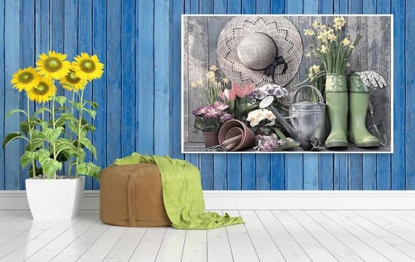Bomclap Timanttimaalaussaappaat ja hattu - 5D maalaistalon timanttimaalaus 30x40 cm