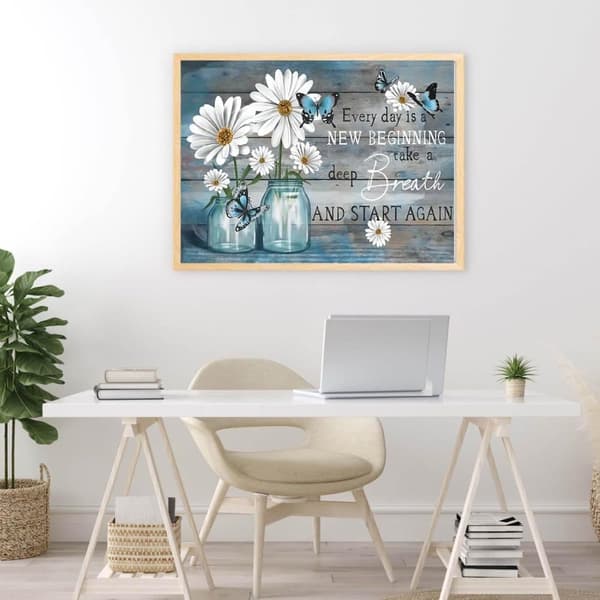 Bomclap Diamond Painting 5D Tussilago Diamantkonst - DIY full drill väggdekoration 40x30 cm, Nybörjarvänlig pärlmålning med inspirerande prästkrage