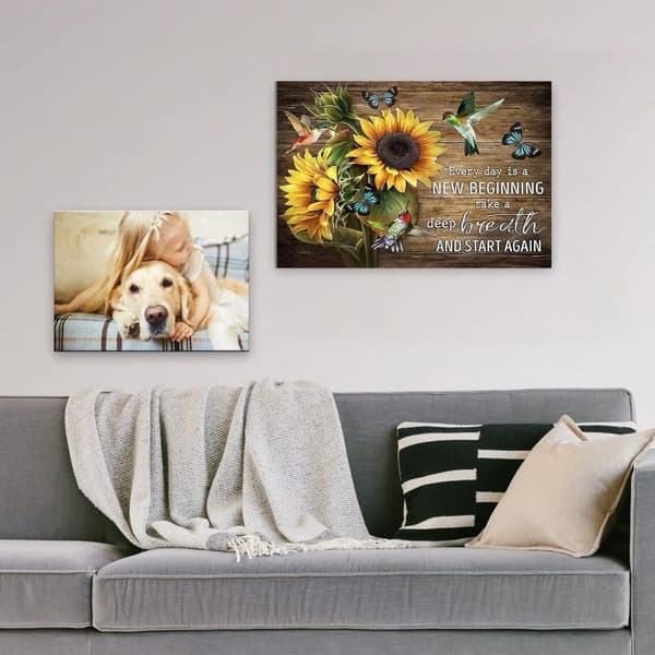 Bomclap Diamond Painting Inspirerande Solrosdiamant - 5D Runddrill Konst för Vuxna, DIY Väggdekoration med Naturmotiv 30x40 cm