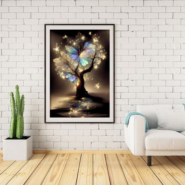 Bomclap Livets Träd Diamantpussel - 5D Full Drill Smyckesmålning för Vuxna, DIY Inredning 30x40 cm