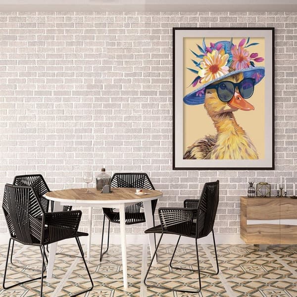 Bomclap Keltainen Ankka 5D Timanttipalapeli - Sarjakuva Full Drill Korutaide aikuisille, DIY-seinäkoriste 30x40 cm