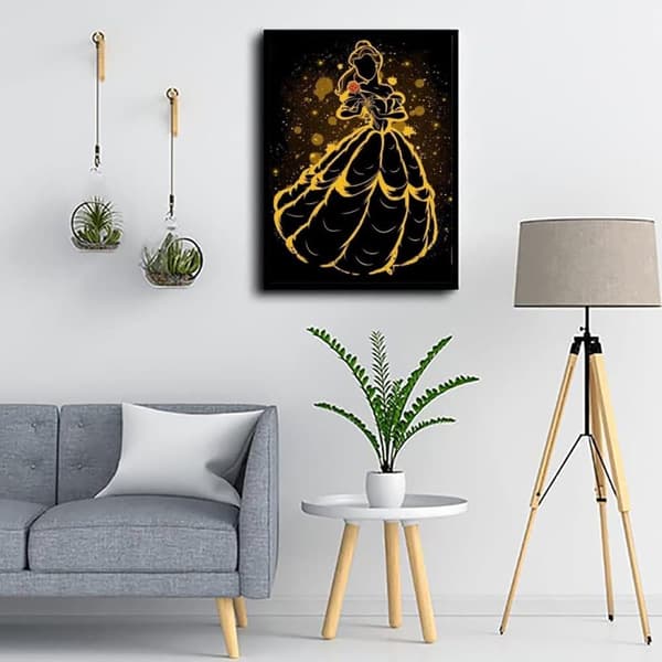 Bomclap Princess Diamond Set - 5D Runde Bored Smykker Art til voksne, Begyndervenlig 30x40 cm