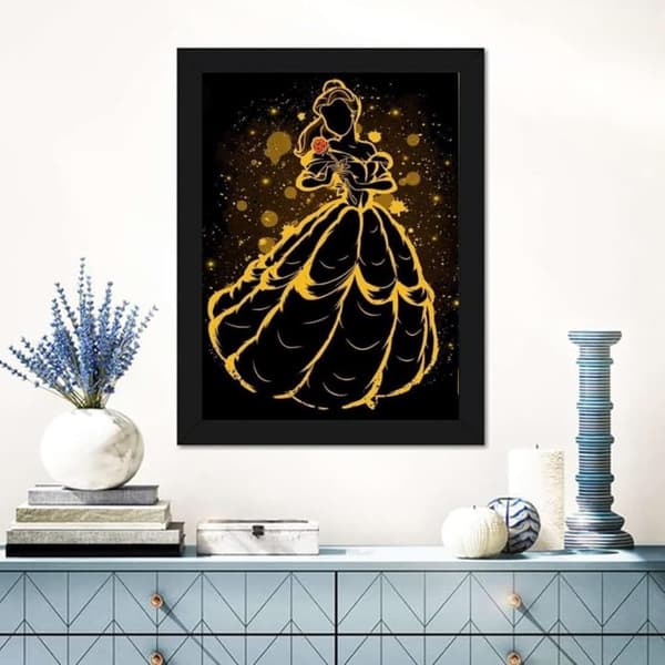 Bomclap Princess Diamond Set - 5D Runde Bored Smykker Art til voksne, Begyndervenlig 30x40 cm