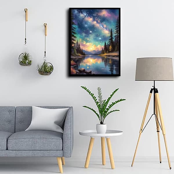 Bomclap Starry Sky 5D Diamond Painting - Täysin porattu korutaide aloittelijoille, DIY yövalon koristelu