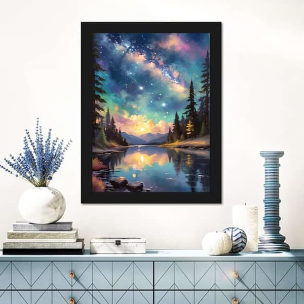 Bomclap Starry Sky 5D Diamond Painting - Täysin porattu korutaide aloittelijoille, DIY yövalon koristelu