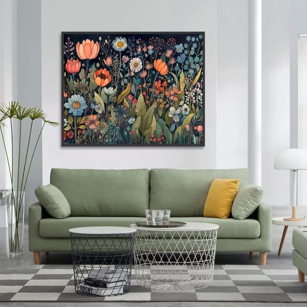 Bomclap aloittelijaystävälliset kukat - 5D timanttipalapeli täysi pora, yksinkertainen korutaide 30x40 cm