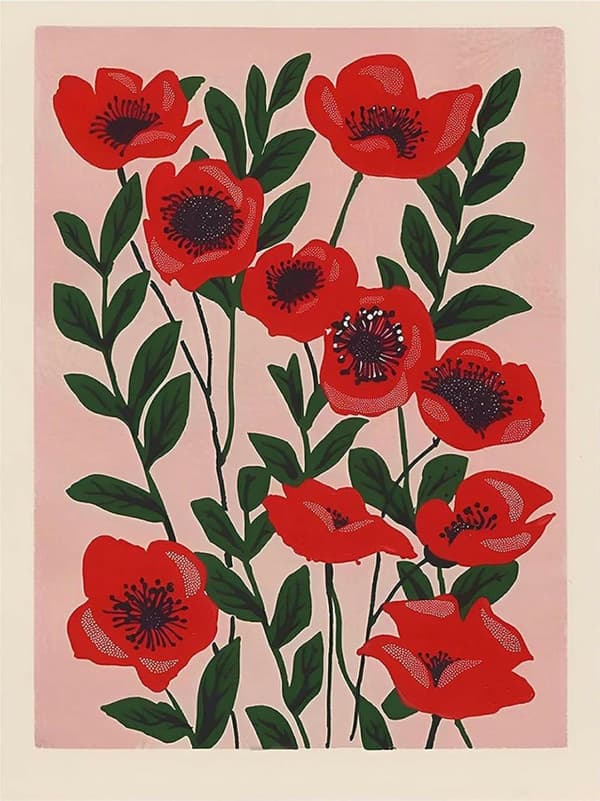 Bomclap Blomsterkartong 5D Diamantkonst - Fullborrad Smyckesbild, Modern Väggdékor 30x40 cm