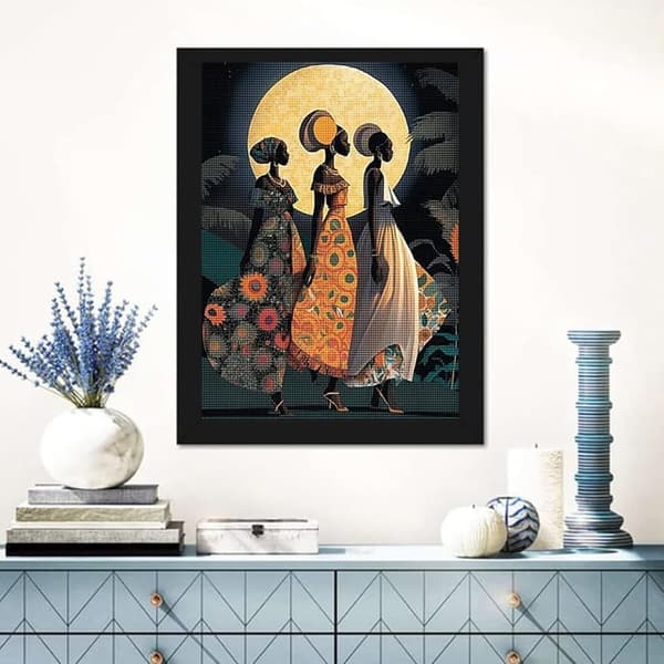 Bomclap Sunrise 5D Diamond Puzzle - Full Drill korutaide keittiöön/olohuoneeseen 30x40 cm