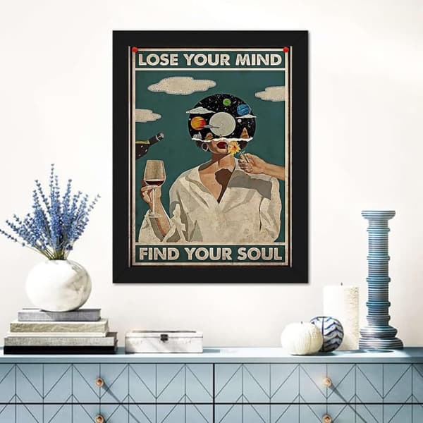 Bomclap Lose Your Mind, Find Your Soul Diamond Puzzle - 5D inspiroivaa korutaidetta, Full Drill Wall Art aikuisille