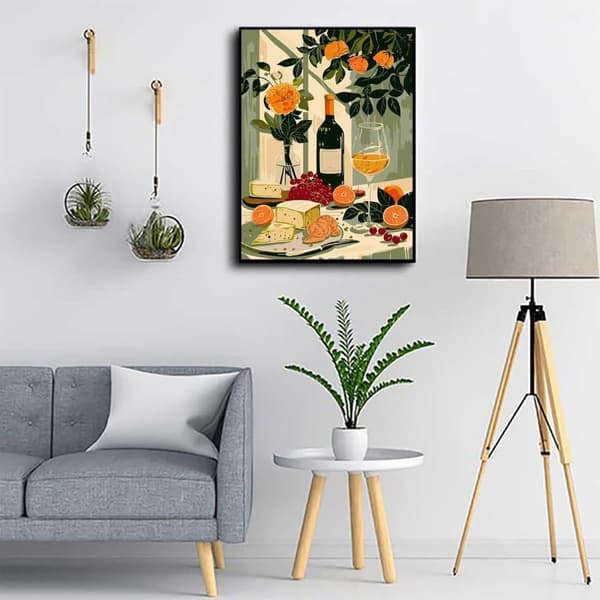 Bomclap pyöreä porattu 5D Diamond Art - Full Drill korupalapeli aikuisille, DIY seinäkoriste 30x40 cm