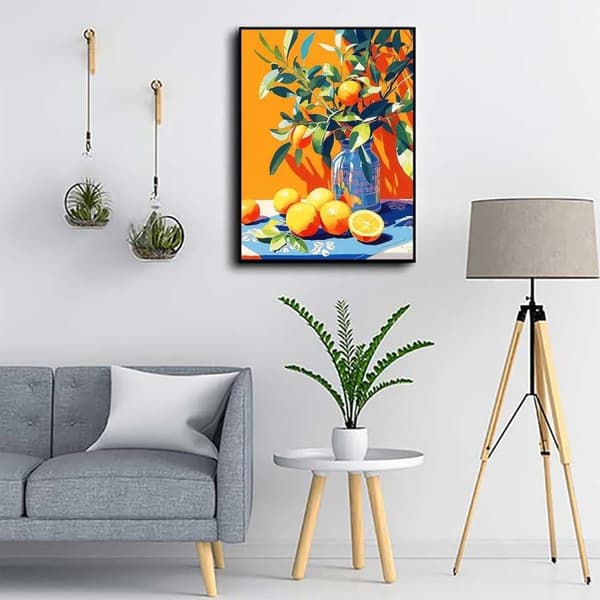 Bomclap Citron Diamantpussel - 5D Fruktig Smyckeskonst för Nybörjare, DIY Sommardekor
