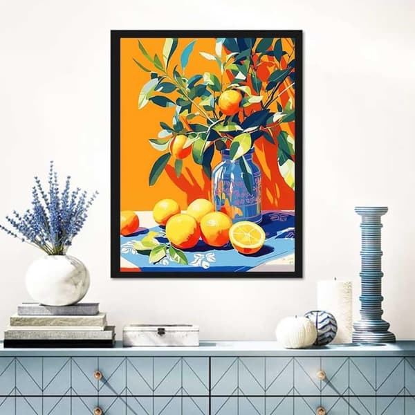 Bomclap Citron Diamantpussel - 5D Fruktig Smyckeskonst för Nybörjare, DIY Sommardekor