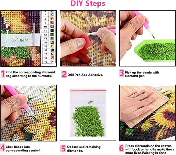 Bomclap Bookcase Plant 5D Diamond Puzzle - Täysi porakorutaide kirjojen ystäville, DIY vihreä sisustus
