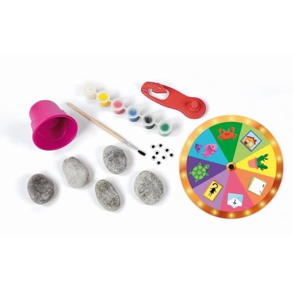 Kreativt fritidsspel - Clementoni - Pebble-skapelser - Målning, småsten, klisterögon - Barn från 7 år