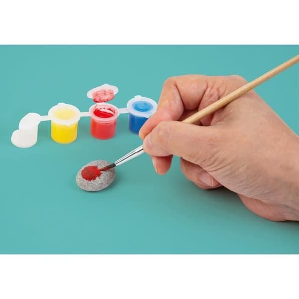Kreativt fritidsspel - Clementoni - Pebble-skapelser - Målning, småsten, klisterögon - Barn från 7 år