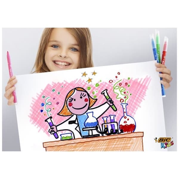 BIC Kids Målarbok - 60 Färgpennor/60 Målfärger