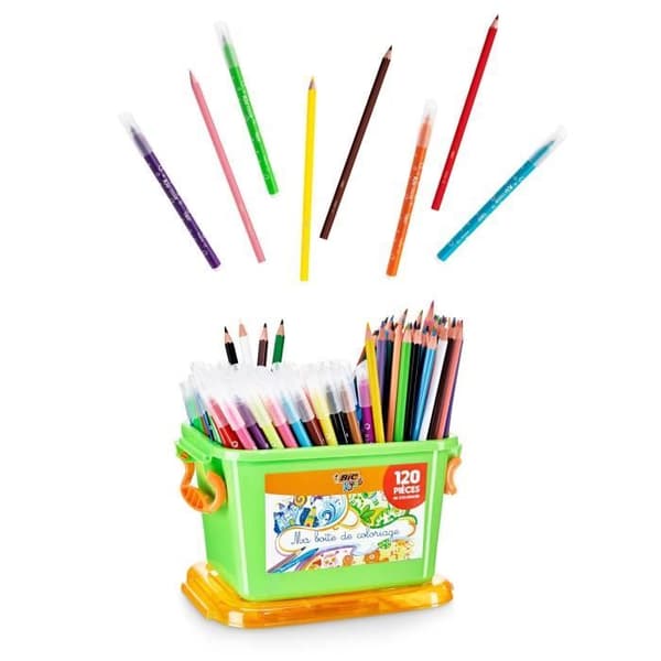 BIC Kids Målarbok - 60 Färgpennor/60 Målfärger