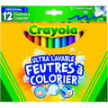 Miniatyrbild 1 av 2: Crayola ULTRA-TVÄTTBARA färgpennor - Kartong med 12 - För barn från 3 år och uppåt