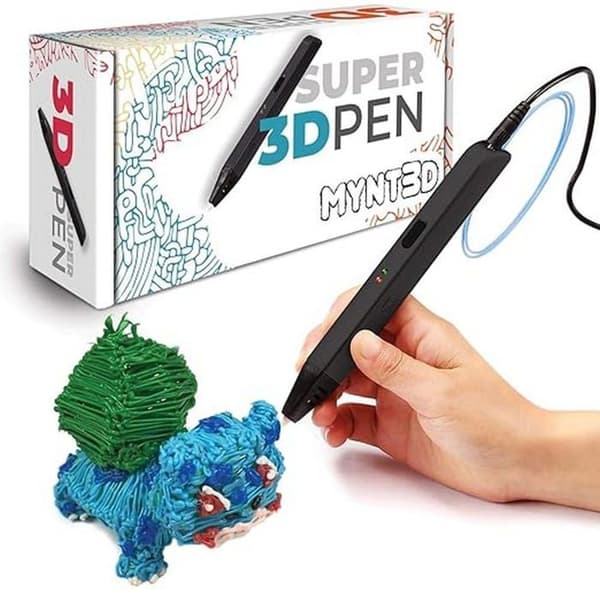 Mynt3d Ritsats - MP030-BK - Super 3D-penna, ABS och PLA-kompatibel 3D-utskriftspenna 1,75 mm