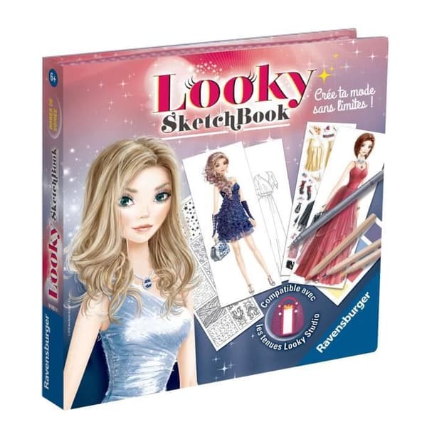 Looky Sketch book aftonklänningar - Ravensburger - Kreativa hobbies - Modeteckningar