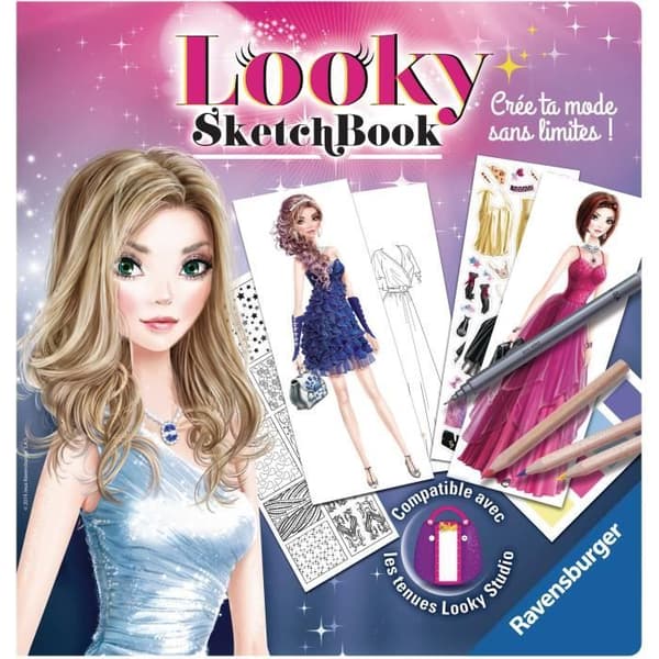 Looky Sketch book aftonklänningar - Ravensburger - Kreativa hobbies - Modeteckningar