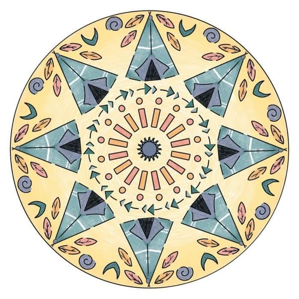 Ravensburger - Mandala Designer - Schabloner och pennor ingår - Boho Style - Kreativ lek från 6 år