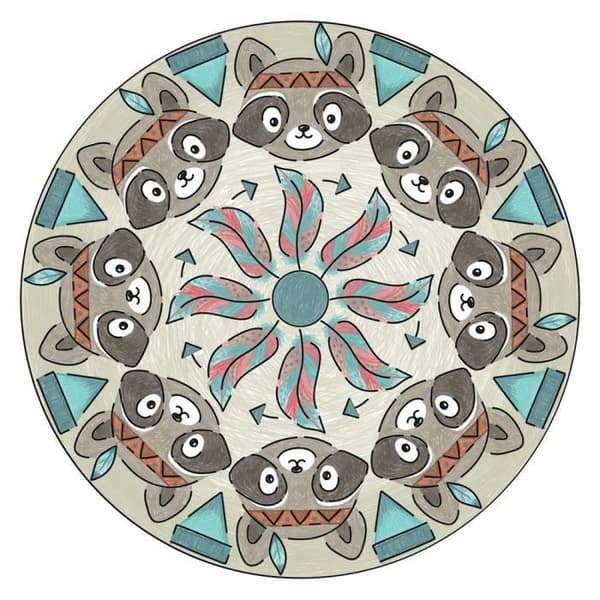 Ravensburger - Mandala Designer - Schabloner och pennor ingår - Boho Style - Kreativ lek från 6 år
