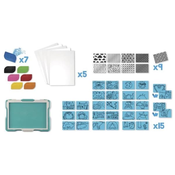 Textur' Art ritplatta - MAPED CREATIV - Chateaux - Prinsessor