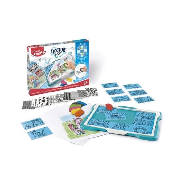 Textur' Art ritplatta - MAPED CREATIV - Chateaux - Prinsessor