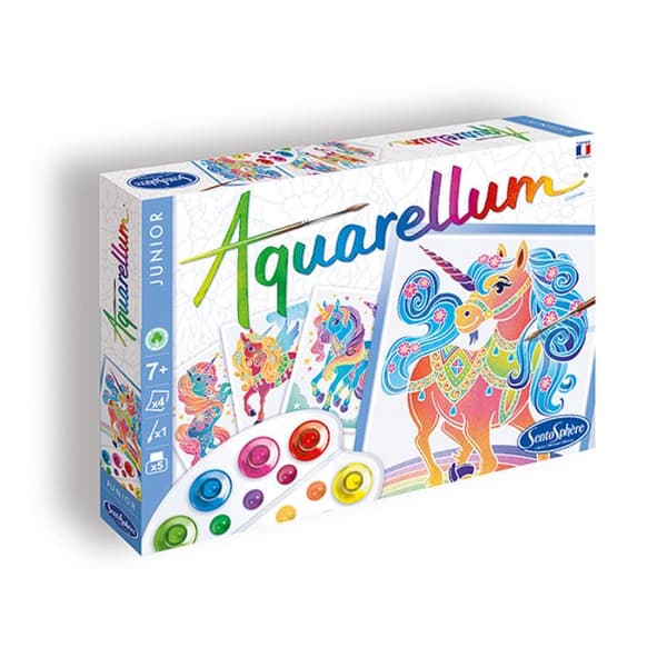SENTOSPHERE - Aquarellum Junior Unicorns - Målarspel för barn