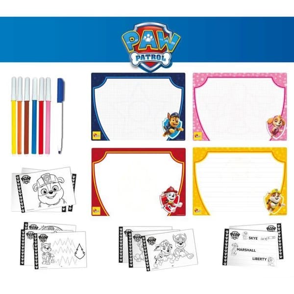 Ritningsset - LISCIANIGIOCHI - PAT'PATROUILLE - Filttusch, Modell Pat' Patrouille
