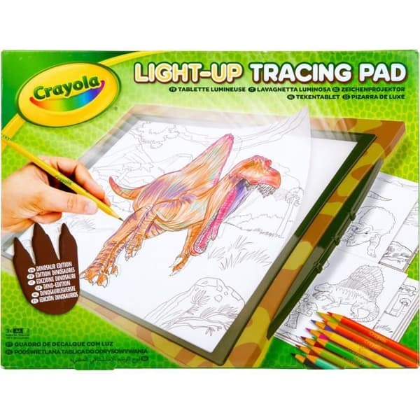 Ritning - CRAYOLA - Lysande ritplatta - Skapa självlysande dinosaurier! Från 6 år