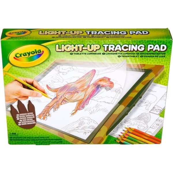 Ritning - CRAYOLA - Lysande ritplatta - Skapa självlysande dinosaurier! Från 6 år