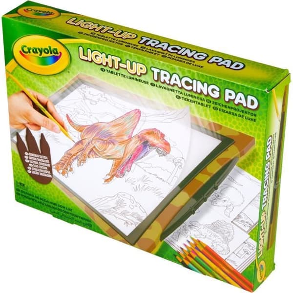 Ritning - CRAYOLA - Lysande ritplatta - Skapa självlysande dinosaurier! Från 6 år