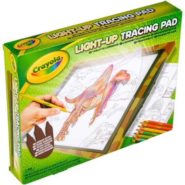 Ritning - CRAYOLA - Lysande ritplatta - Skapa självlysande dinosaurier! Från 6 år