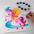 Miniatyrbild 4 av 4: SENTOSPHERE - Aquarellum unicorn pegasus - Blandat - Från 8 år - Innovativ teknik