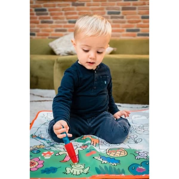 Kreativ aktivitet - NATHAN - Coloréo Baby - Färgläggning med vatten, passande mattor och filt
