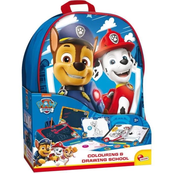 Rita och färglägga skolryggsäck - Paw Patrol - LISCIANI