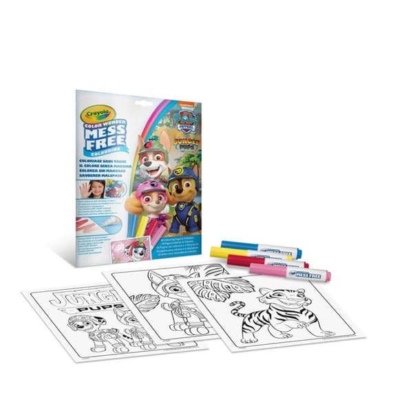 Färgläggning - CRAYOLA - Pat' Patrouille Djungelvalpar - Osynlig bläck - 18 sidor - 4 markörer