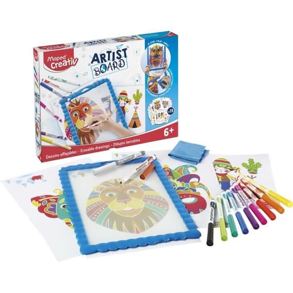 MAPED CREATIV - Konstnärstavla - Skifferraderbara teckningar
