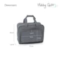Miniatyrbild 3 av 4: Hobbypresent - Grå - MR4660 Förvaringsväska för symaskin, polyester, grå, 48 x 35 x 7 cm