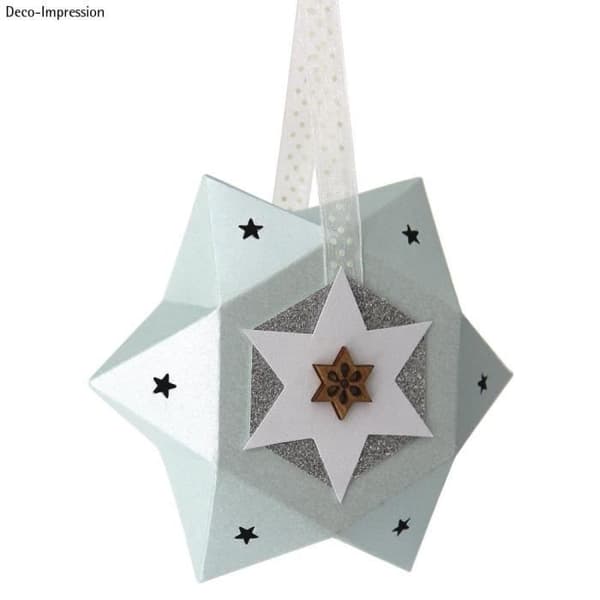 Stencil, Box stars, 14,5x12,5cm, 3 delar, tab-bag 1st.