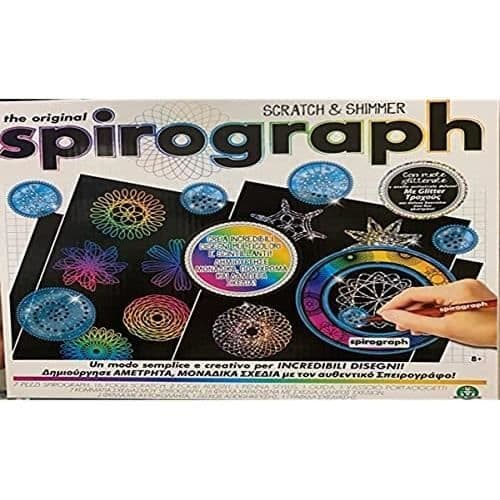 GRANDI GIOCHI SPIROGRAPH SCRATCH AND SHIMMER, SET FÖR ATT SKAPA DESIGN