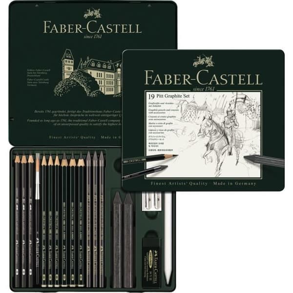 FABER-CASTELL Set PITT Grafit medium