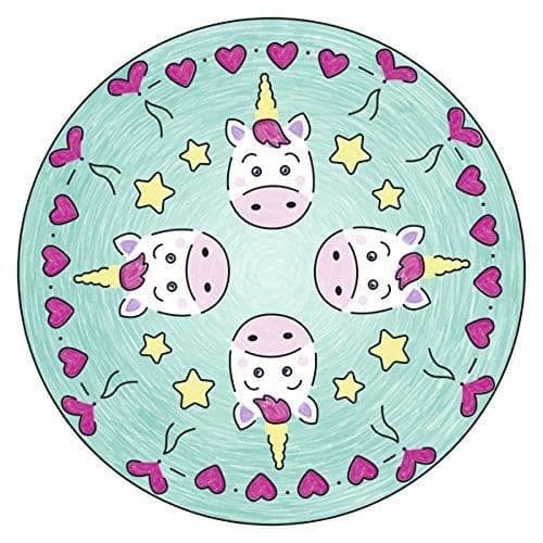 Kreativt spel - RAVENSBURGER - Mandala Mini Unicorn - Rosa - Blandat - Från 6 år