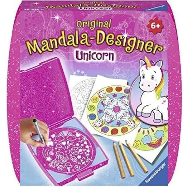 Kreativt spel - RAVENSBURGER - Mandala Mini Unicorn - Rosa - Blandat - Från 6 år