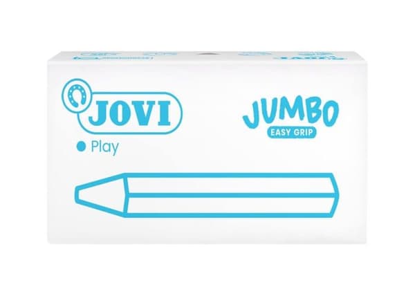 Jovi - 97309 - Triangulära Färgläggningar Triwax, Set med 12 Vaxkritor, Färg Lila ()