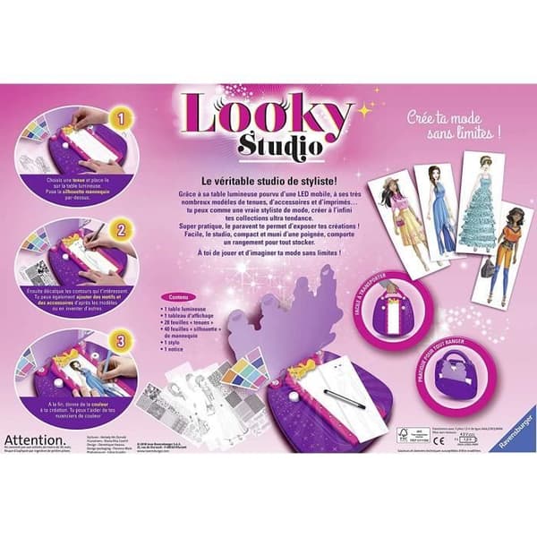 Looky Studio - Ravensburger - Kreativa hobbies - Moderitningar - Maxi format styling studio - från 6 år